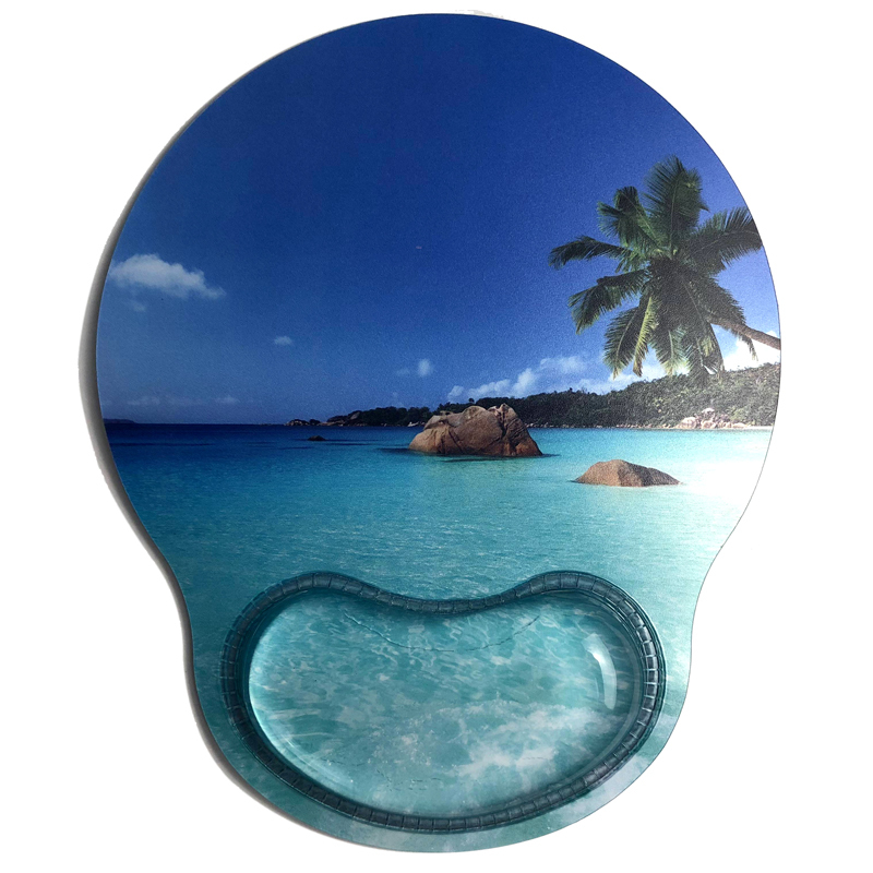 KAL KLH-3114T - KAL Memory Foam Non Slip Mouse Pad Wrist Rest , Ergonomic Mouse Pad Mat with Wrist Support for Gaming Office Compute Crystal Gel image2
