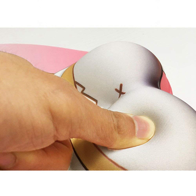 KAL Anime 3D Mouse Pad Ergonomic Soft Silicon Gel Mouse pad with Wrist Support Cute Corgi Dog Mouse Mat for Girls (Pink) Cloth Gel With Rest image17