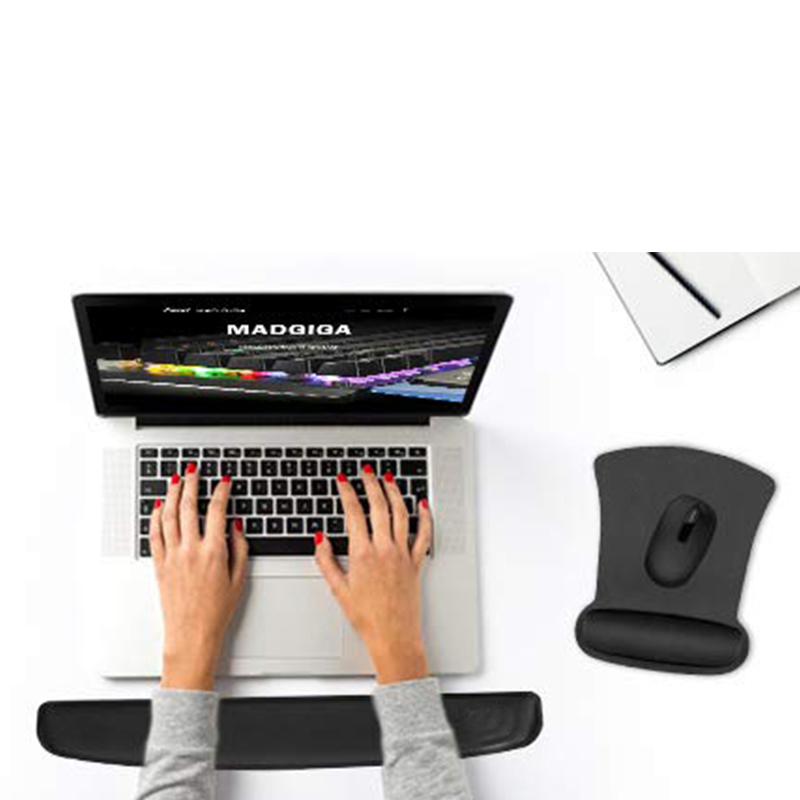 KAL Ergo Memory Foam Mouse Pad With Wrist Rest Rubber Base Foldable Memory Foam image7